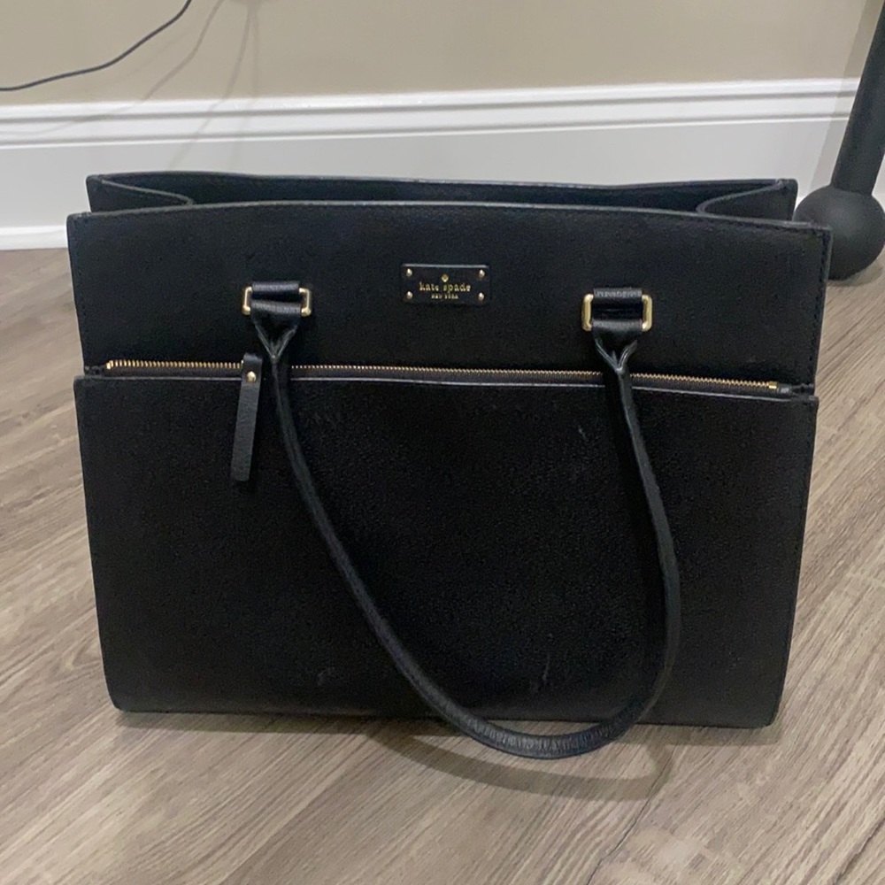 Kate Spade black tote- good condition!